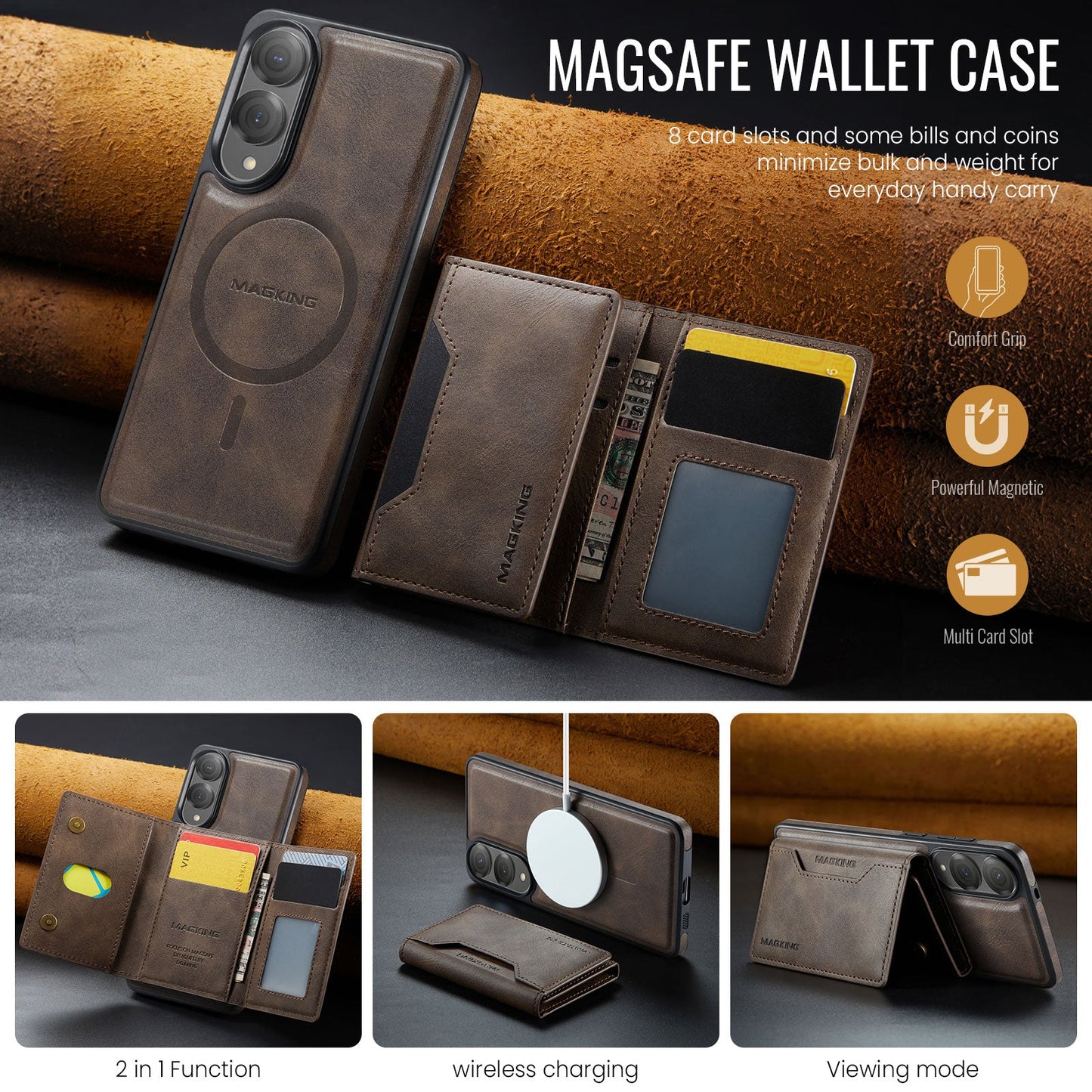 Galaxy S25 Edge Magsafe Wallet [Coffee]