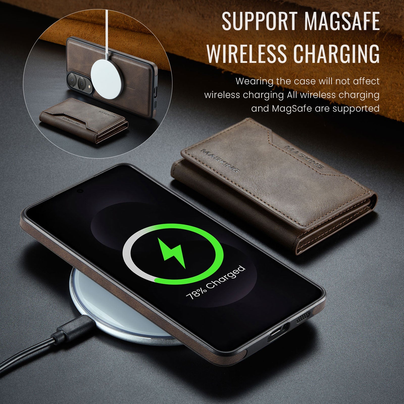 Galaxy S25 Edge Magsafe Wallet [Coffee]