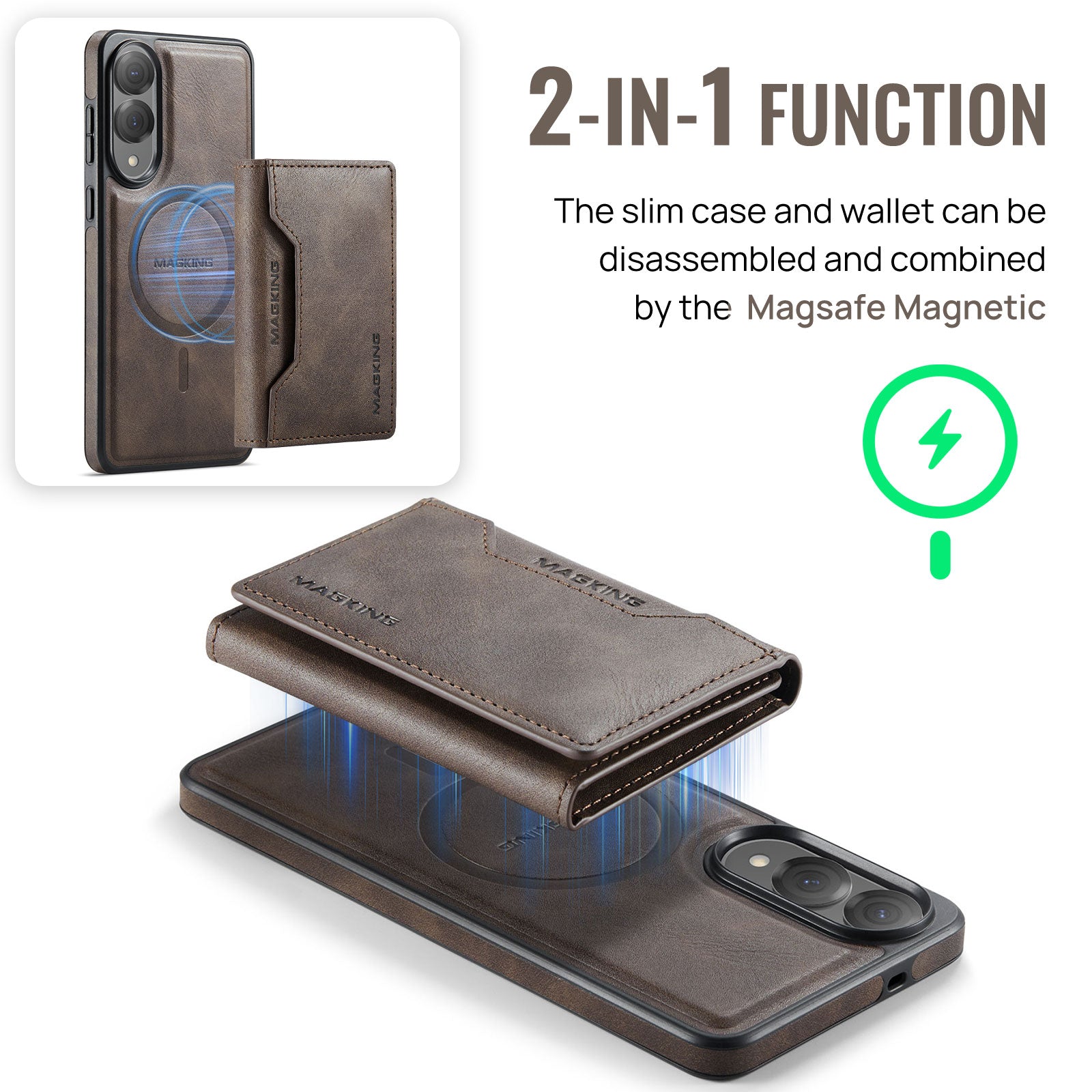 Galaxy S25 Edge Magsafe Wallet [Coffee]