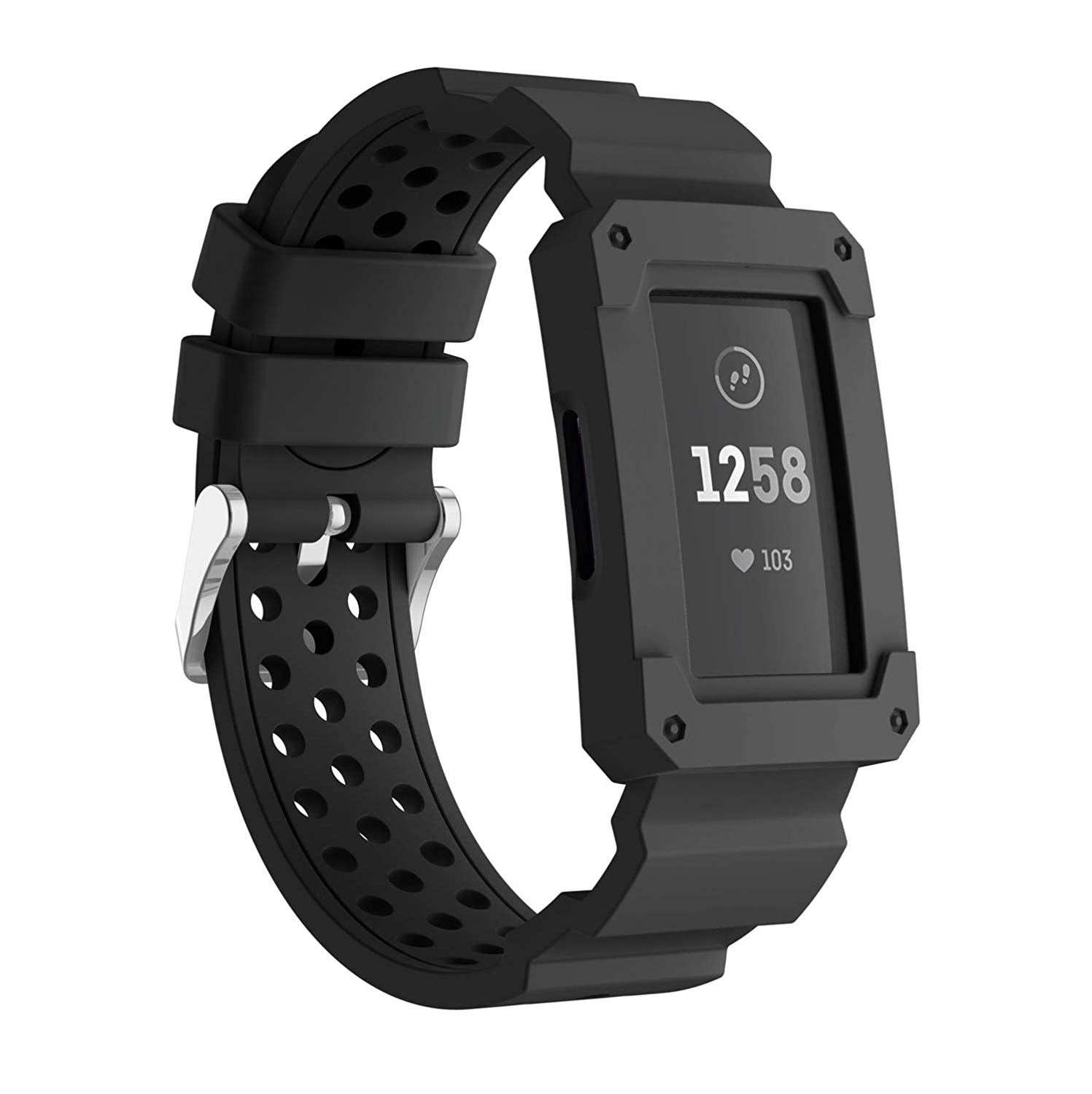 Fitbit Charge 3 Silicone Strap [Black]