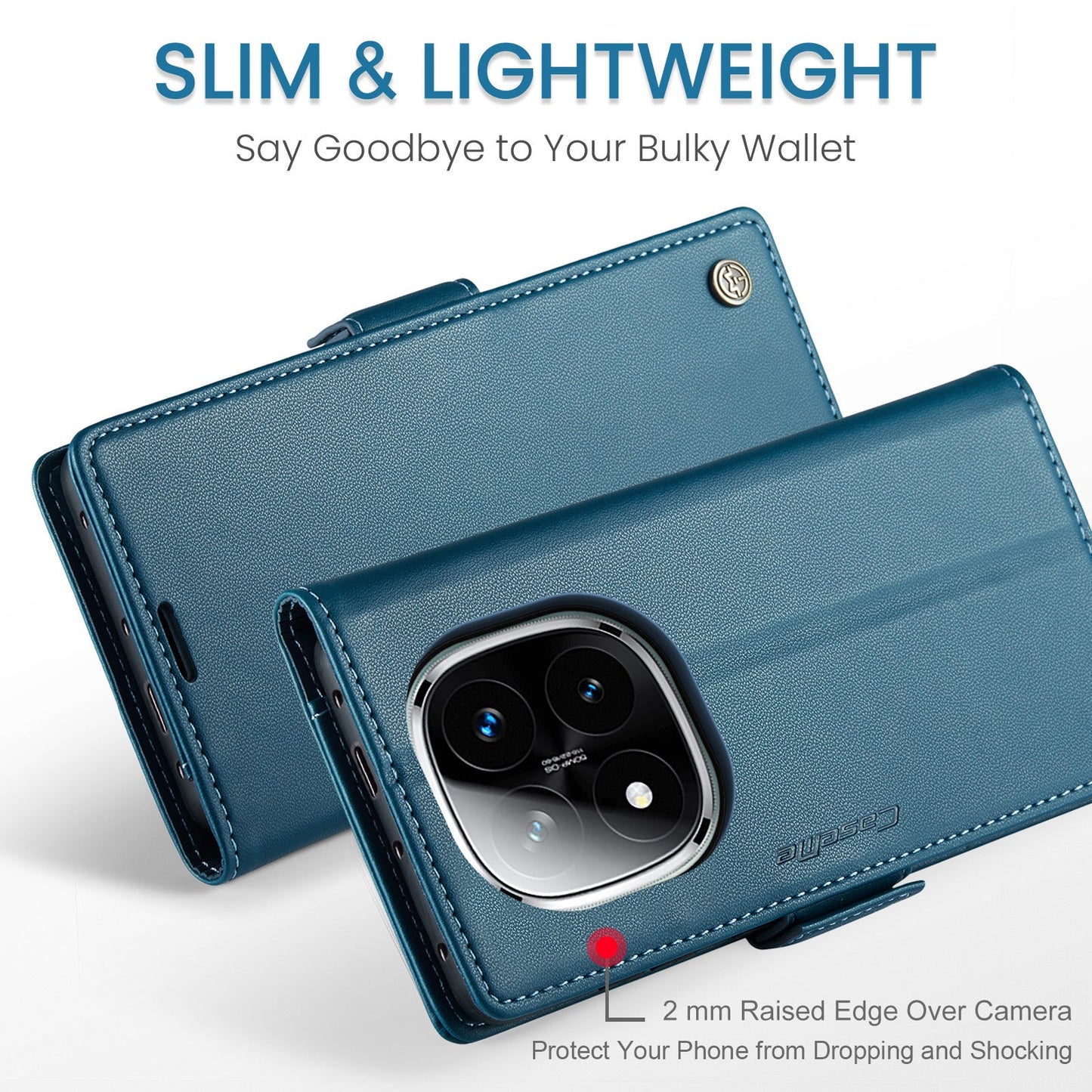 Xiaomi Redmi Note 14 Pro Plus 5G Pu Wallet Case [Navy]