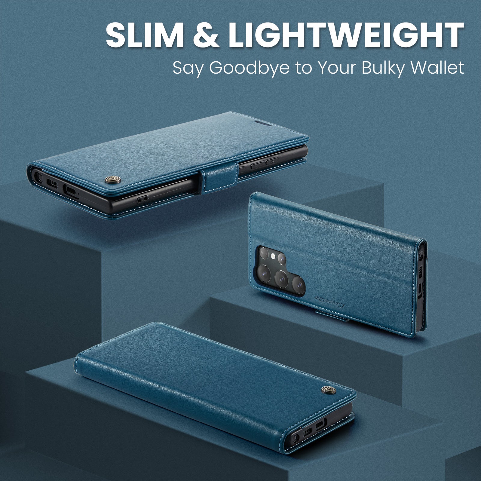 Galaxy S25 Ultra Pu Wallet Case [Navy]