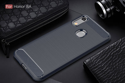 Huawei Y6s Carbon Fibre Case Navy