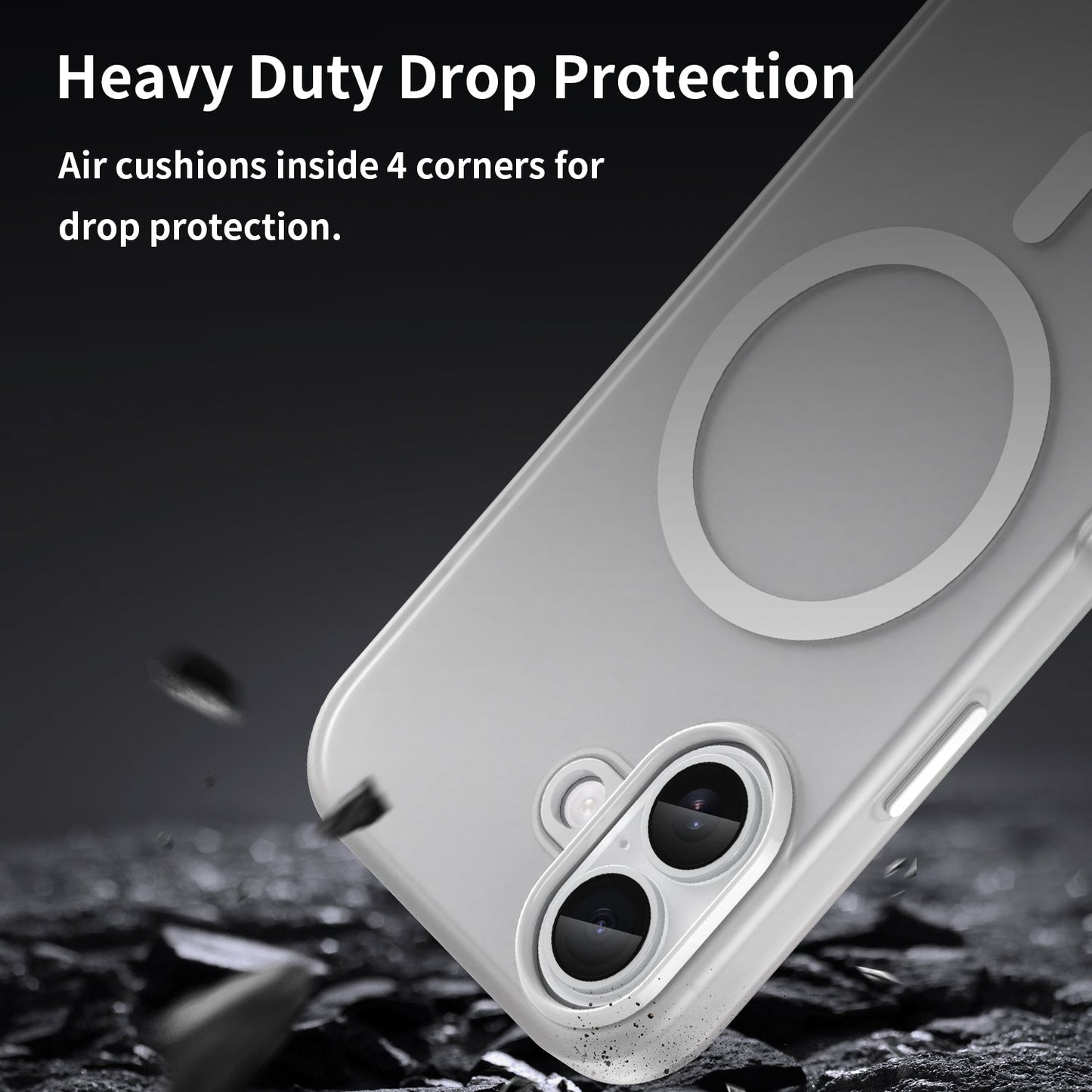 Iphone 17 Magsafe Soft Matte Case [White]