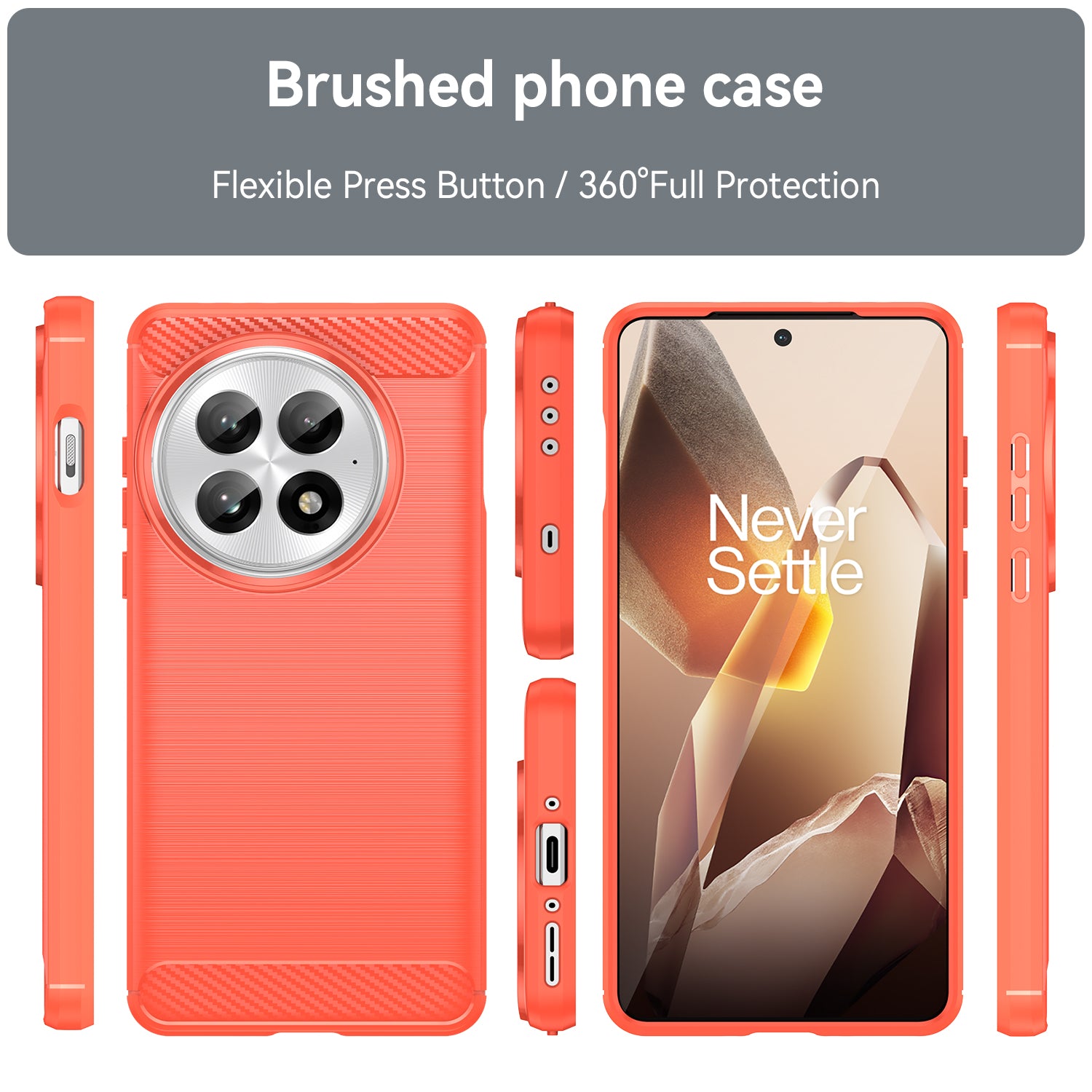 Oneplus 13 Carbon Fibre Case [Red]