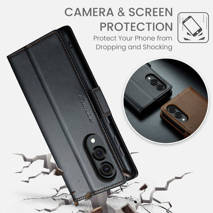 Galaxy S25 Edge Pu Wallet Case [Black]
