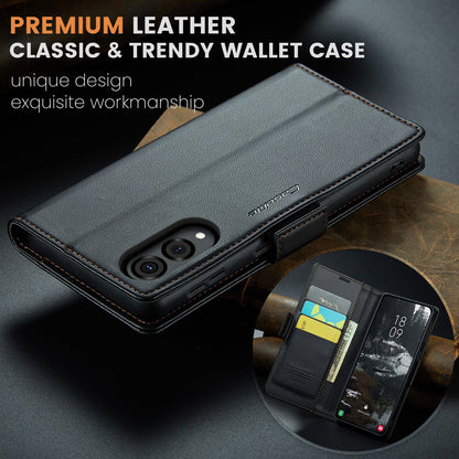 Galaxy S25 Edge Pu Wallet Case [Black]