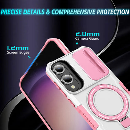 Samsung Galaxy S25 Edge Magsafe Sliding Cover Case [Pinkwhite]