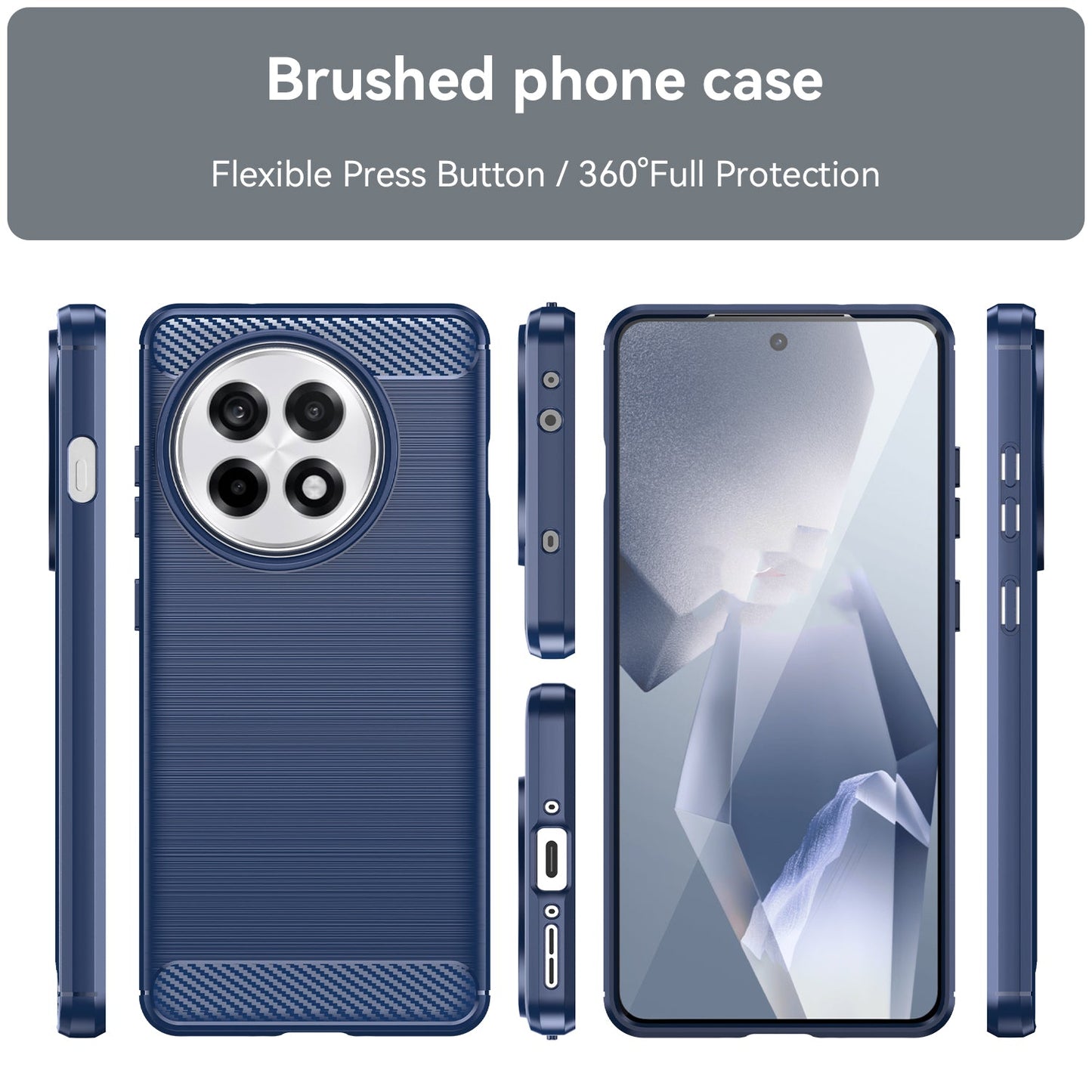 Oneplus 13R 5G Carbon Fibre Case [Navy]