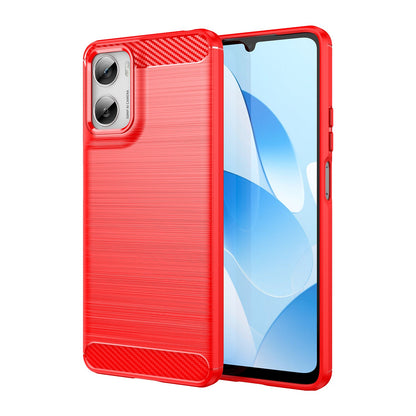 Moto G06 Carbon Fibre Case [Red]
