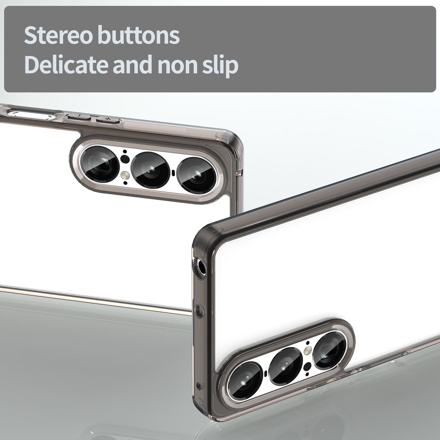Sony Xperia 1 Vii Soft Gel Case [Clear Grey]