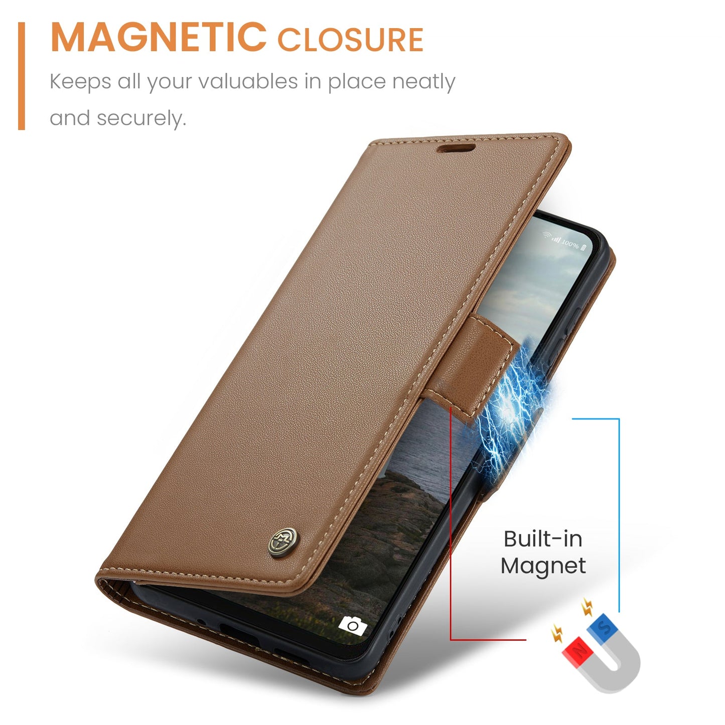 Galaxy A16 5G Pu Wallet Case [Brown]