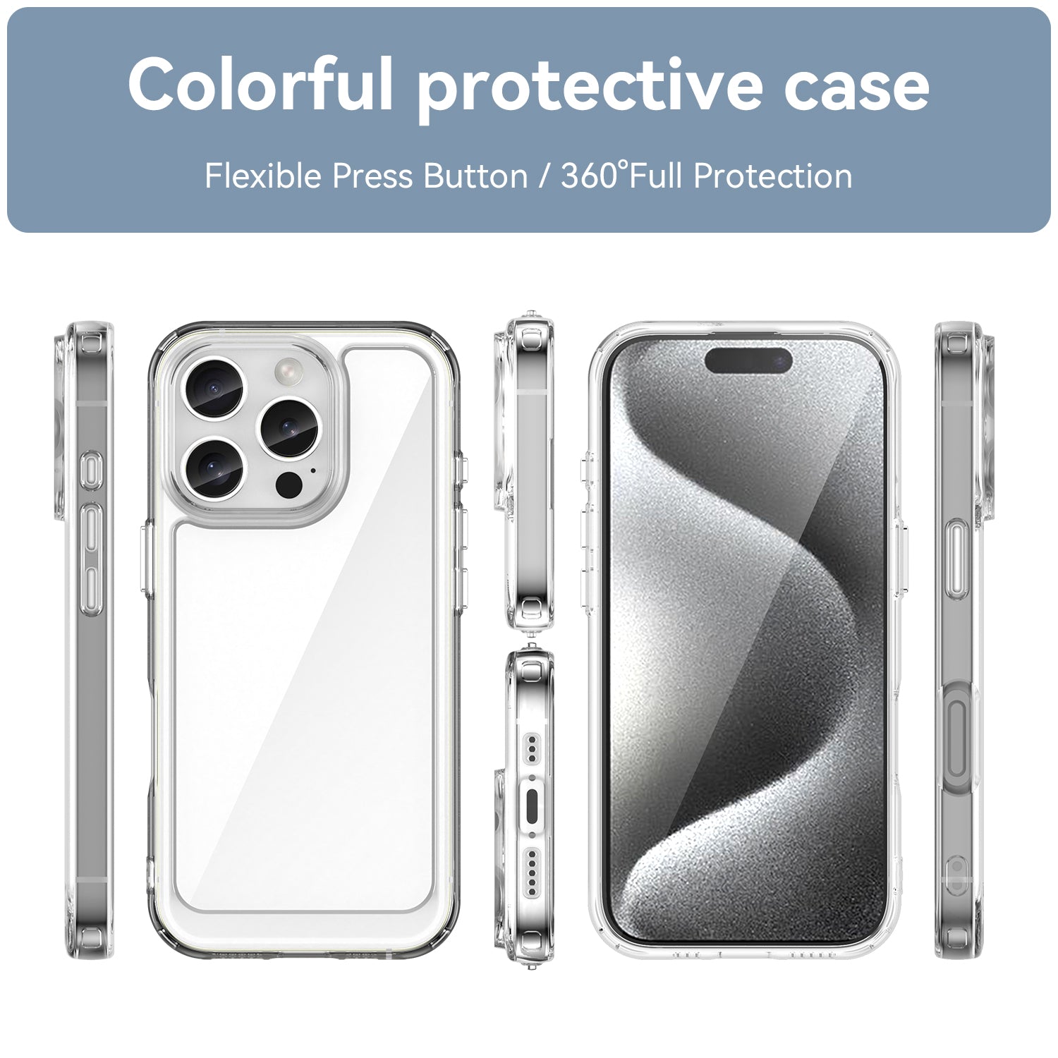 Iphone 16 Pro Soft Gel Case [Clear]