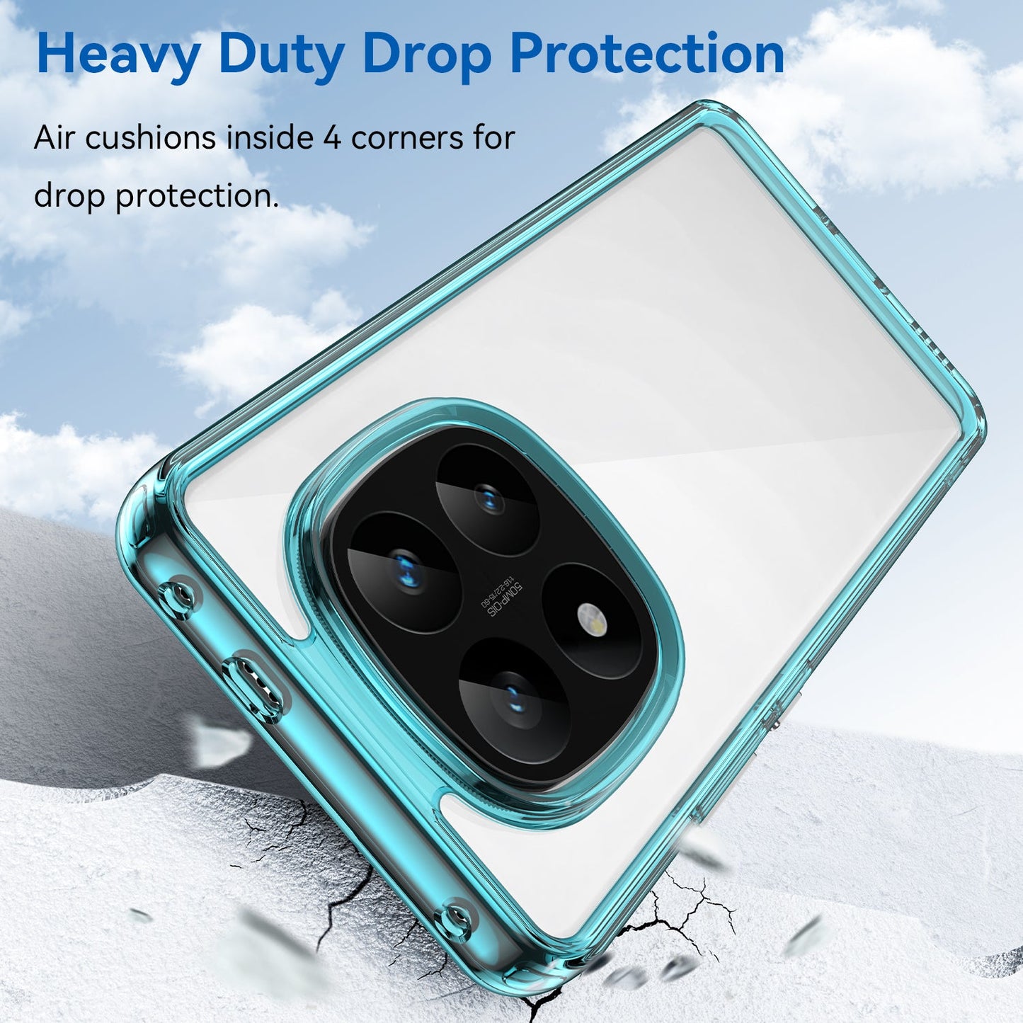 Xiaomi Redmi Note 14 Pro Plus 5G Soft Gel Case [Clear Blue]
