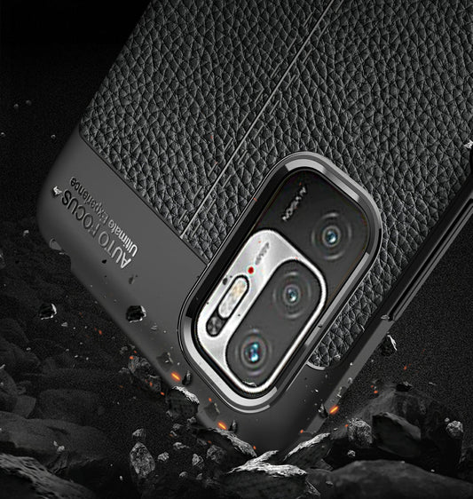 Xiaomi Redmi Note 10 Leather Texture Case [Black]