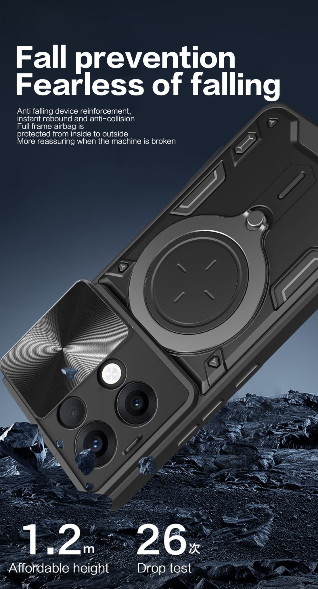 Oppo Reno 13 5G Heavy Duty Case [Purple]