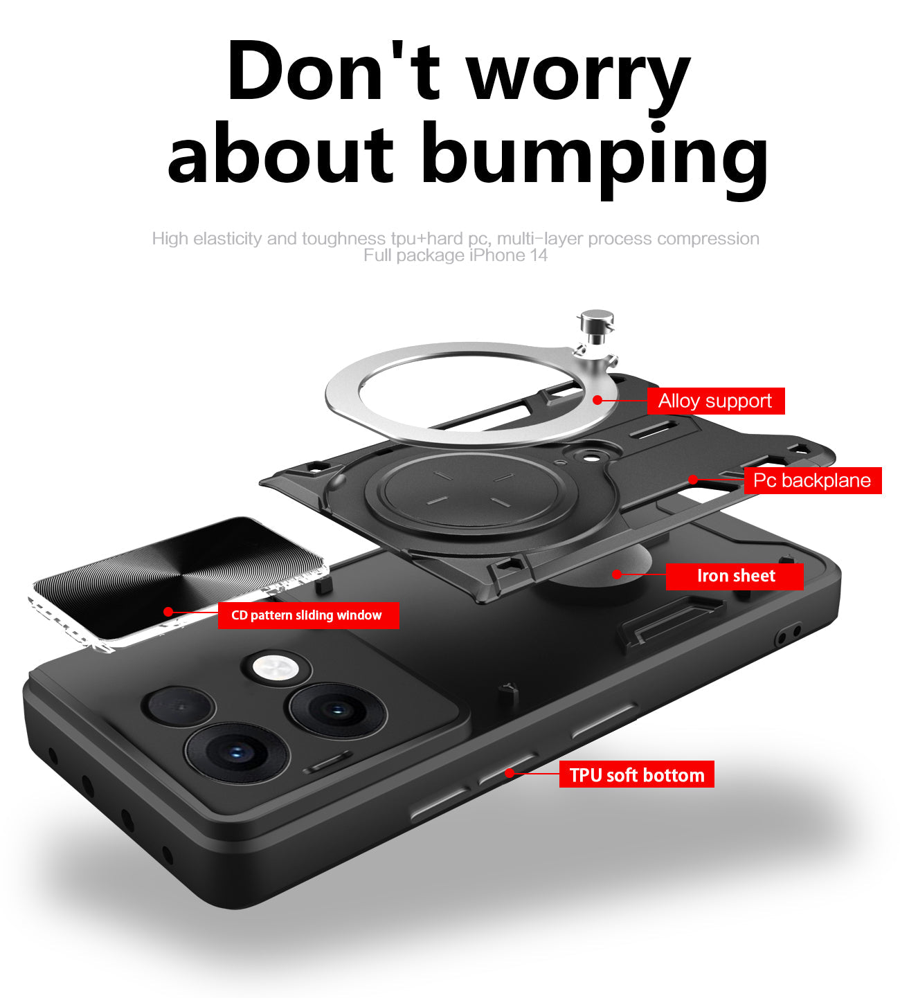 Oppo Reno 13 5G Heavy Duty Case [Purple]