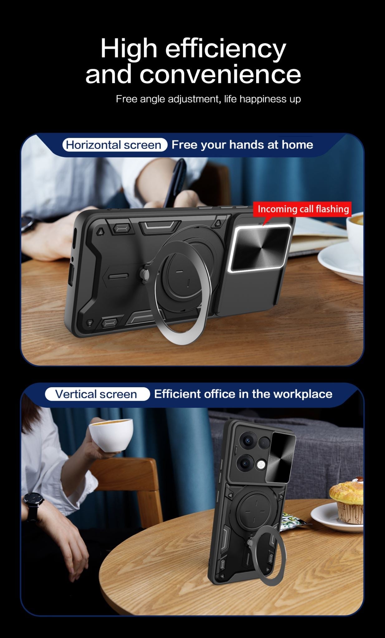 Oppo Reno 13 5G Heavy Duty Case [Purple]