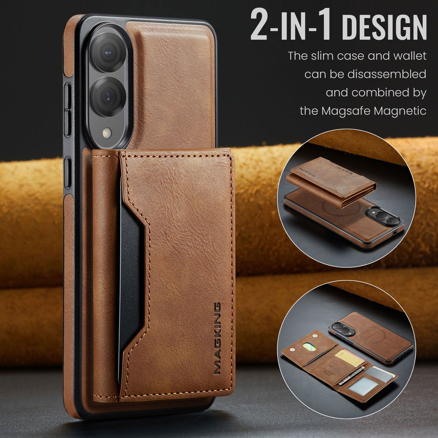 Galaxy S25 Edge Magsafe Wallet [Brown]