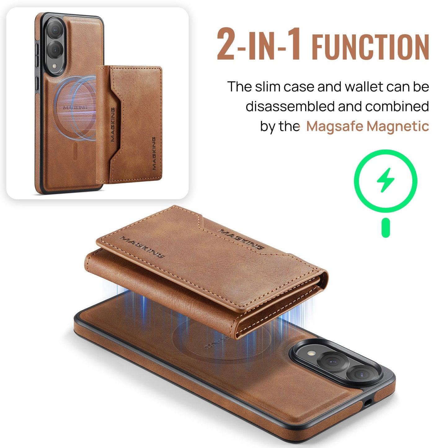 Galaxy S25 Edge Magsafe Wallet [Brown]