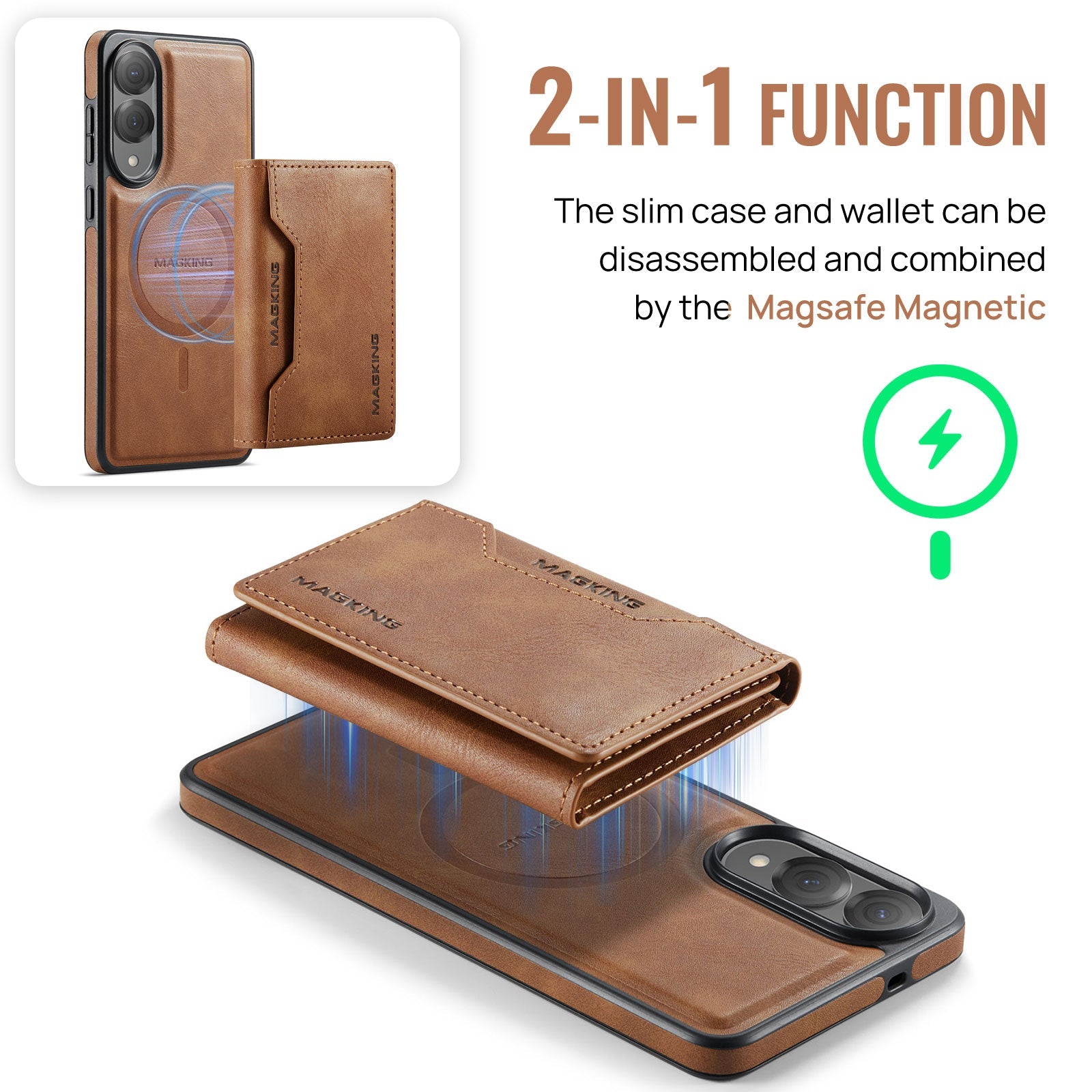 Galaxy S25 Edge Magsafe Wallet [Brown]