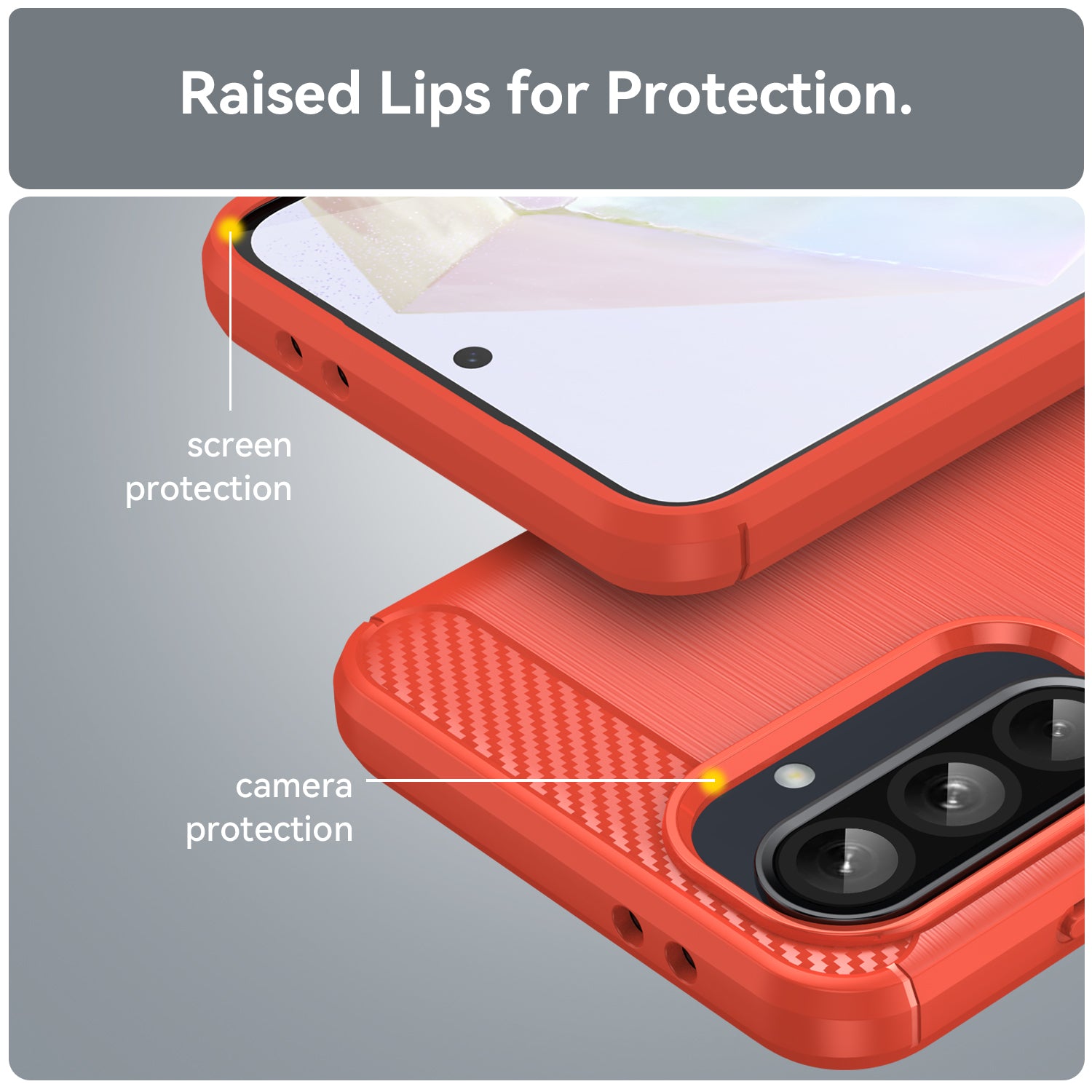 Samsung Galaxy A36 5G Carbon Fibre Case [Red]