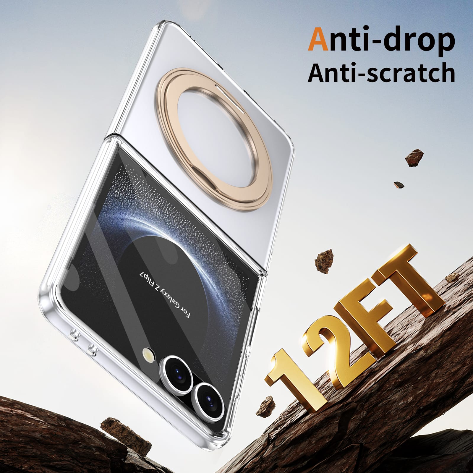 Galaxy Z Flip 7 Magsafe Stand Case [Gold]
