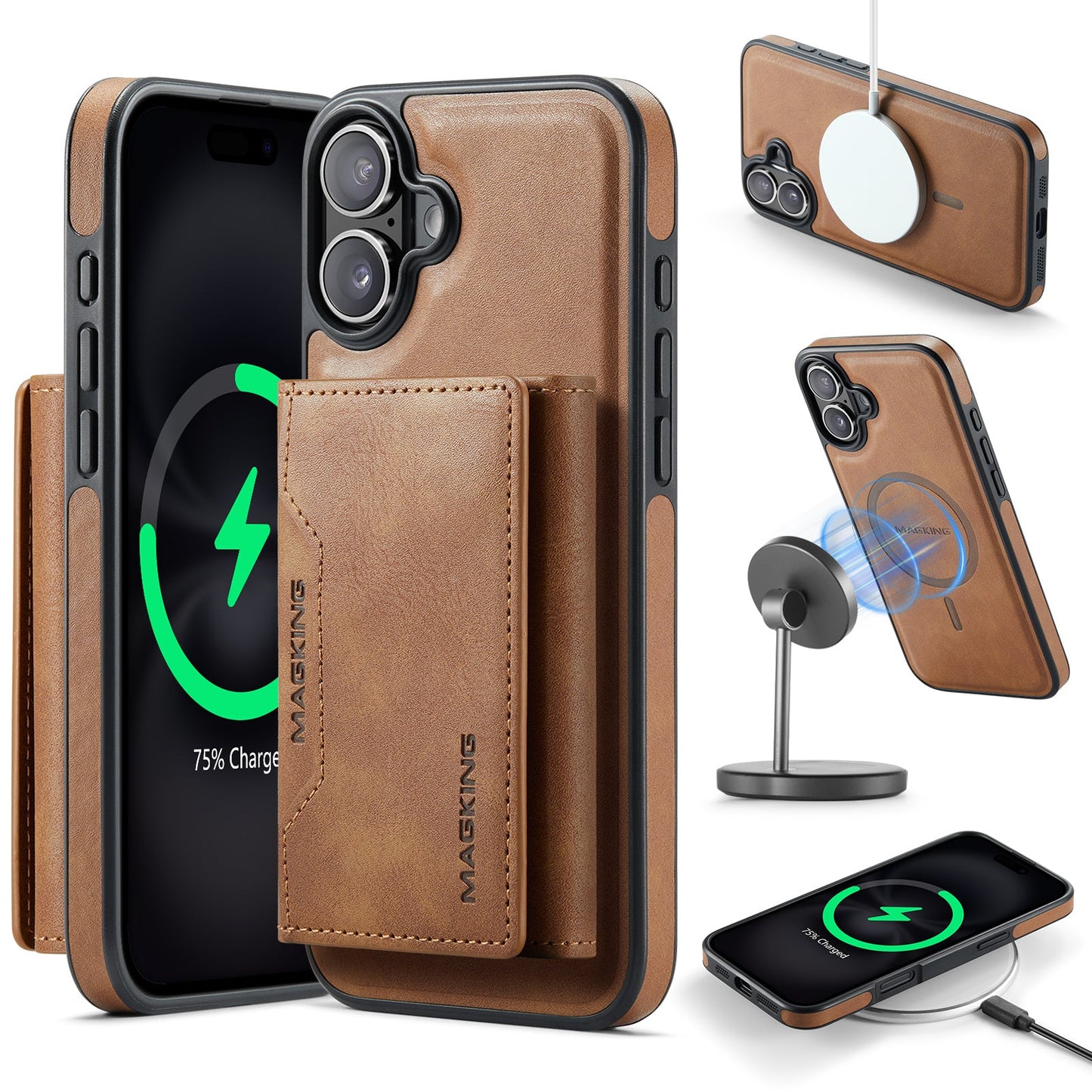 Iphone 16 Magsafe Wallet [Brown]