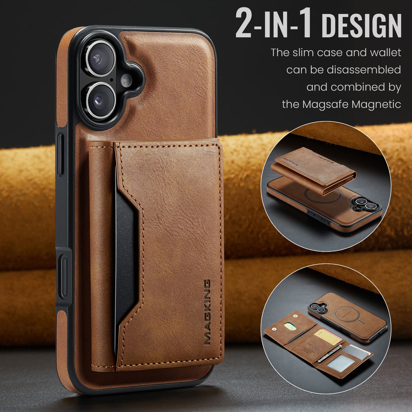 Iphone 16 Magsafe Wallet [Brown]