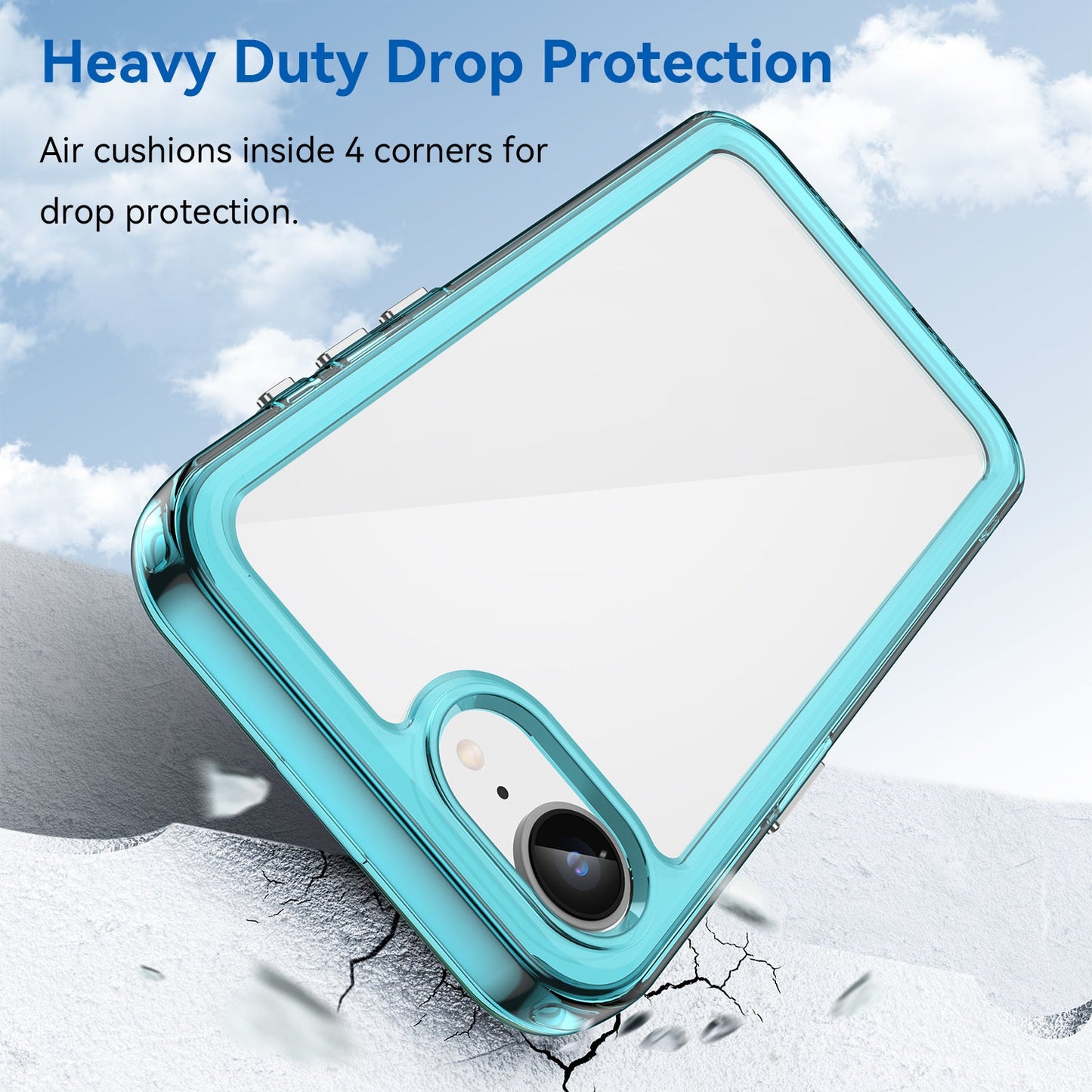 Apple iPhone 16E Soft Gel Case [Clear Blue]