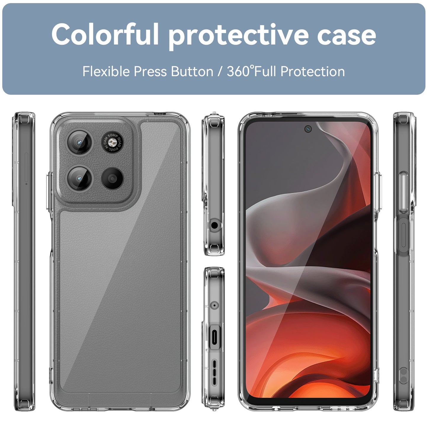 Moto G15 Soft Gel Case [Clear]