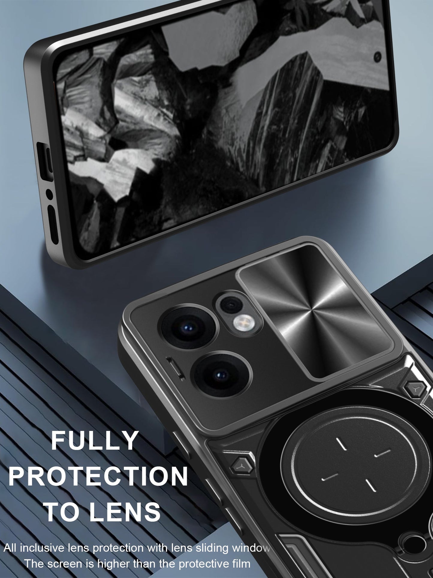 Oppo Reno 13 F 5G Heavy Duty Case [Black]