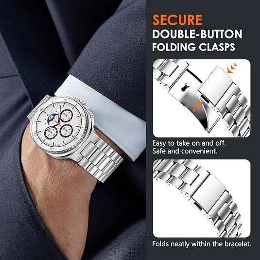 Samsung Galaxy Watch 8 Stainless Steel Strap [Silver]