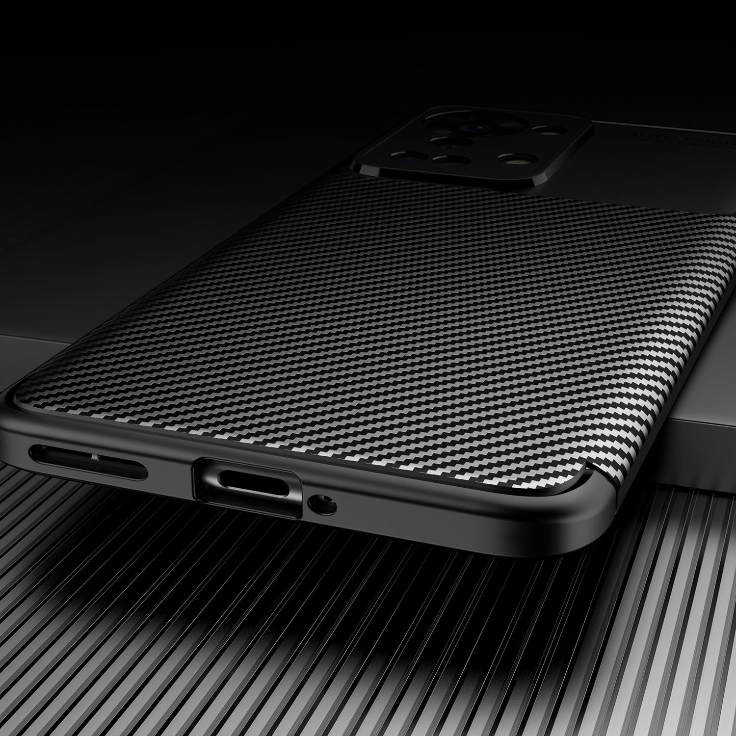 Oneplus Nord 2t Carbon Fibre Case [Black]