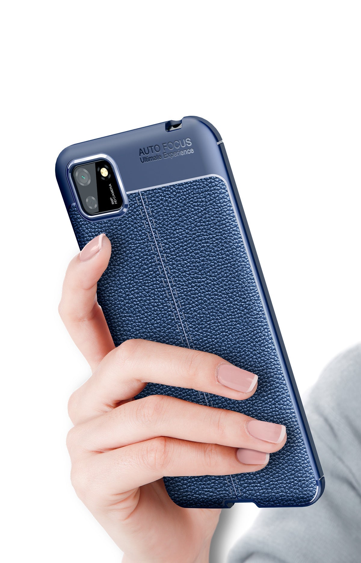 Huawei Y5p Leather Texture Case Red