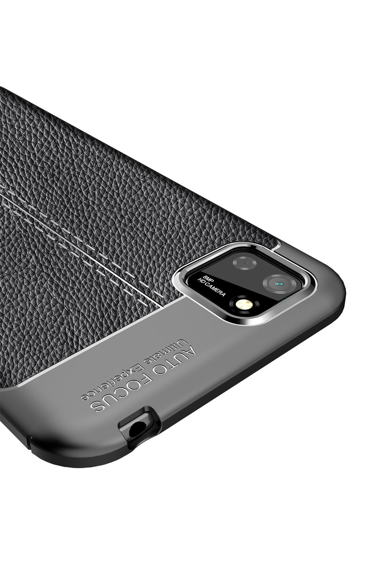 Huawei Y5p Leather Texture Case Black
