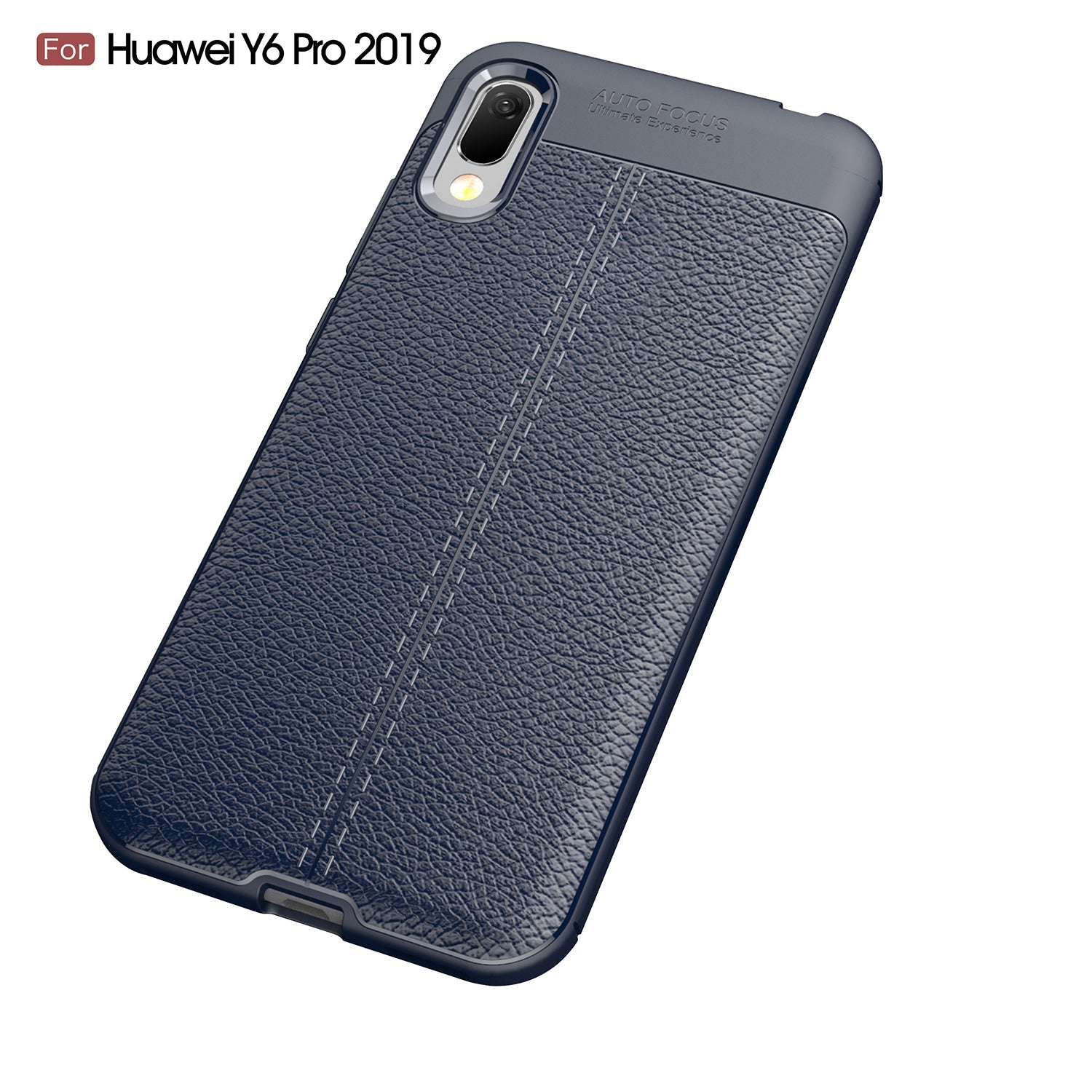 Huawei Y6 Pro 2019 Leather Texture Case Navy