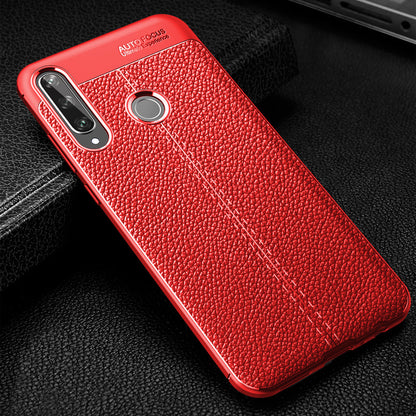 Huawei Y6p Leather Texture Case Red