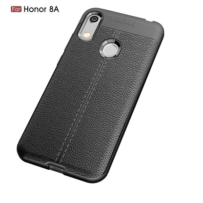 Huawei Y6s Leather Texture Case Black