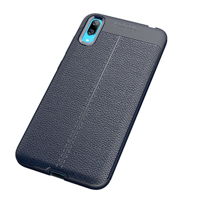 Huawei Y7 Pro 2019 Leather Texture Case Navy