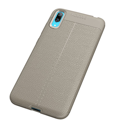 Huawei Y7 Pro 2019 Leather Texture Case Grey