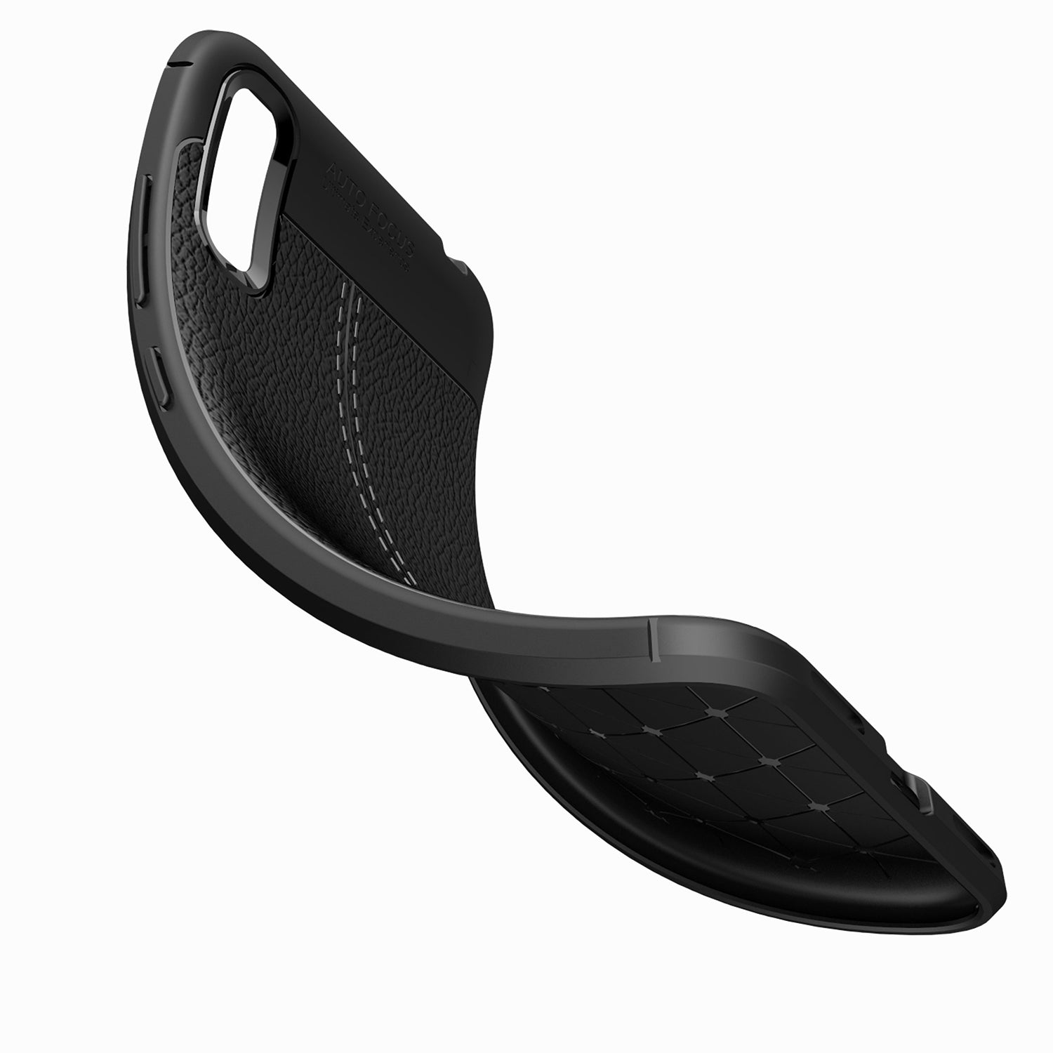 Huawei Y7 Pro 2019 Leather Texture Case Black