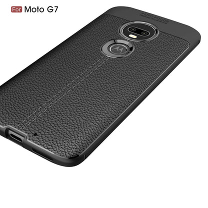 Moto G7/G7Plus Leather Texture Case Navy