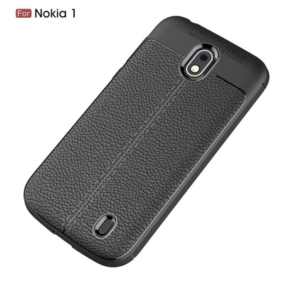 Nokia 1 Leather Texture Case Black