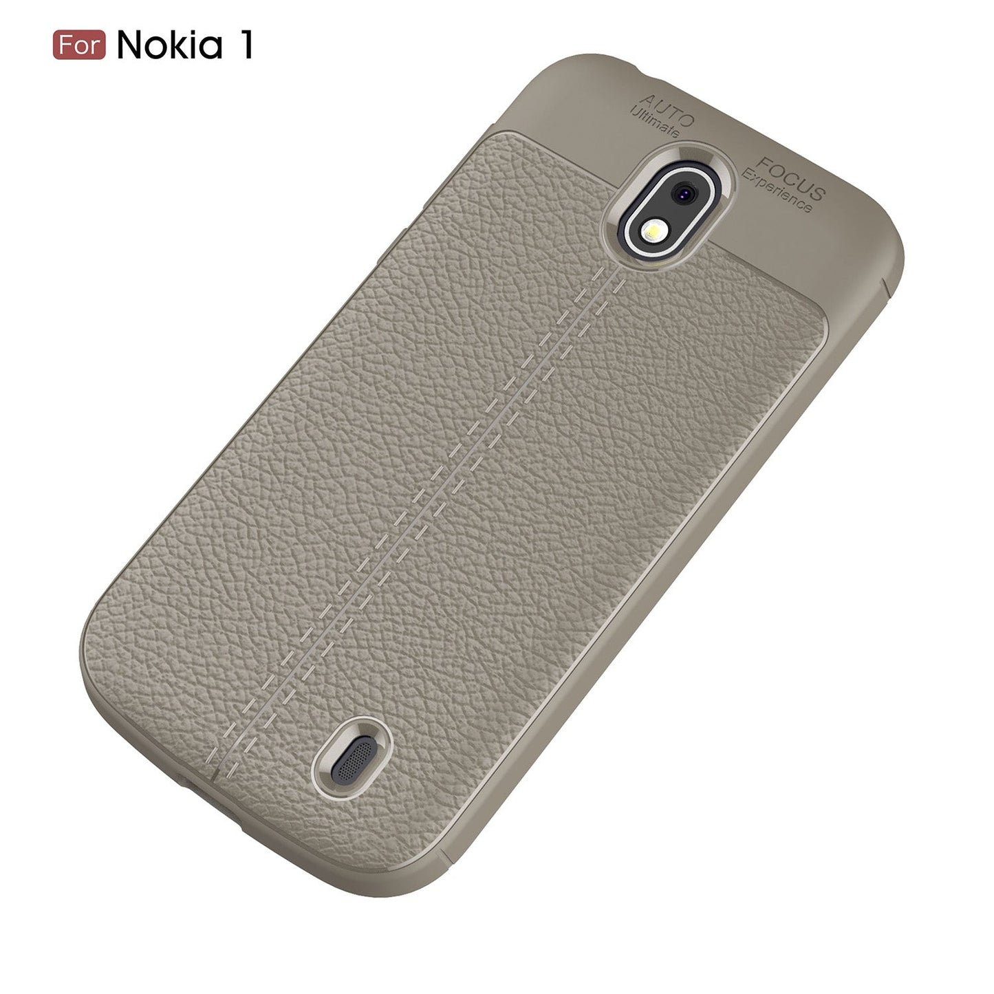 Nokia 1 Leather Texture Case Grey