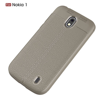Nokia 1 Leather Texture Case Grey