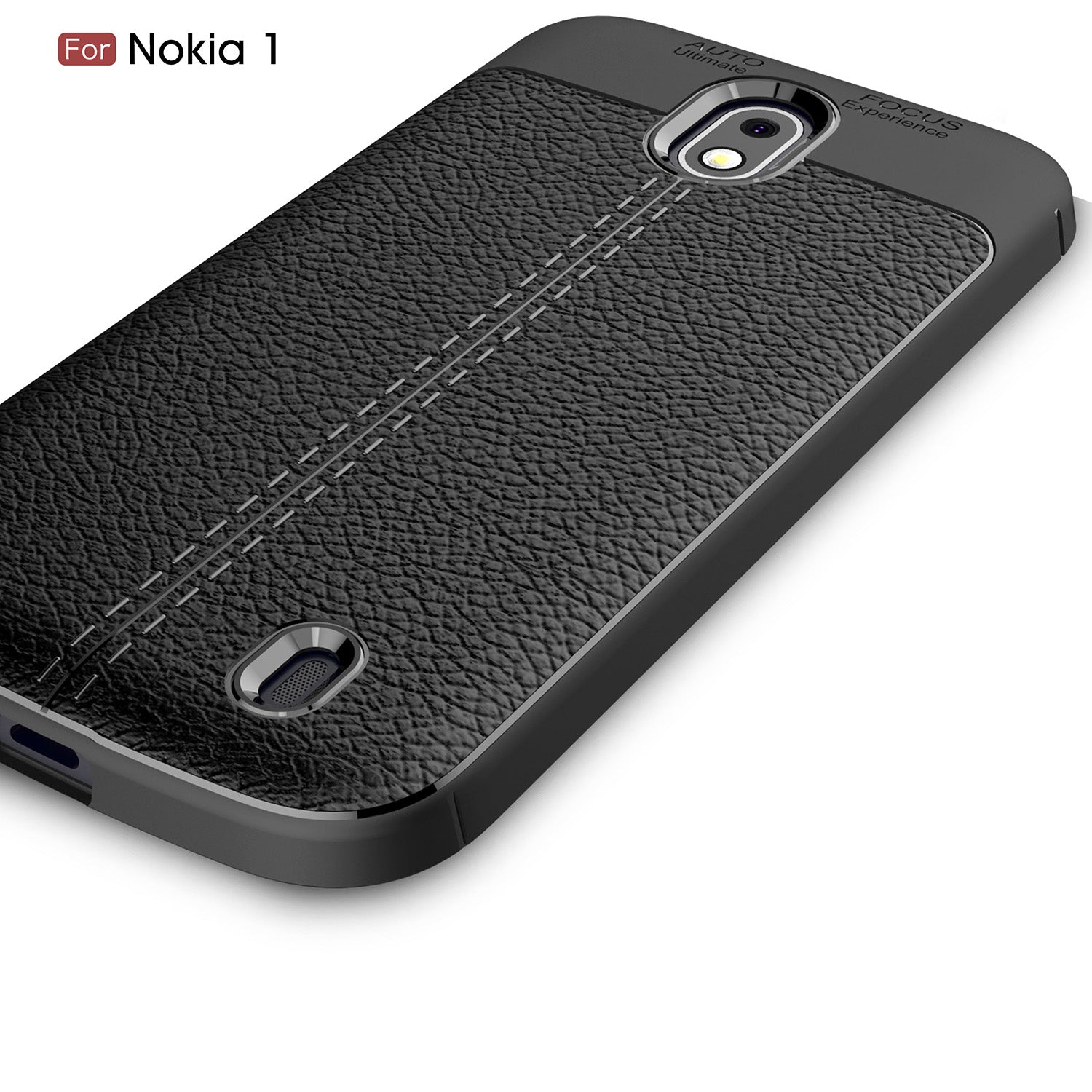 Nokia 1 Leather Texture Case Grey