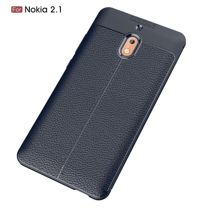 Nokia 2.1 Leather Texture Case Navy