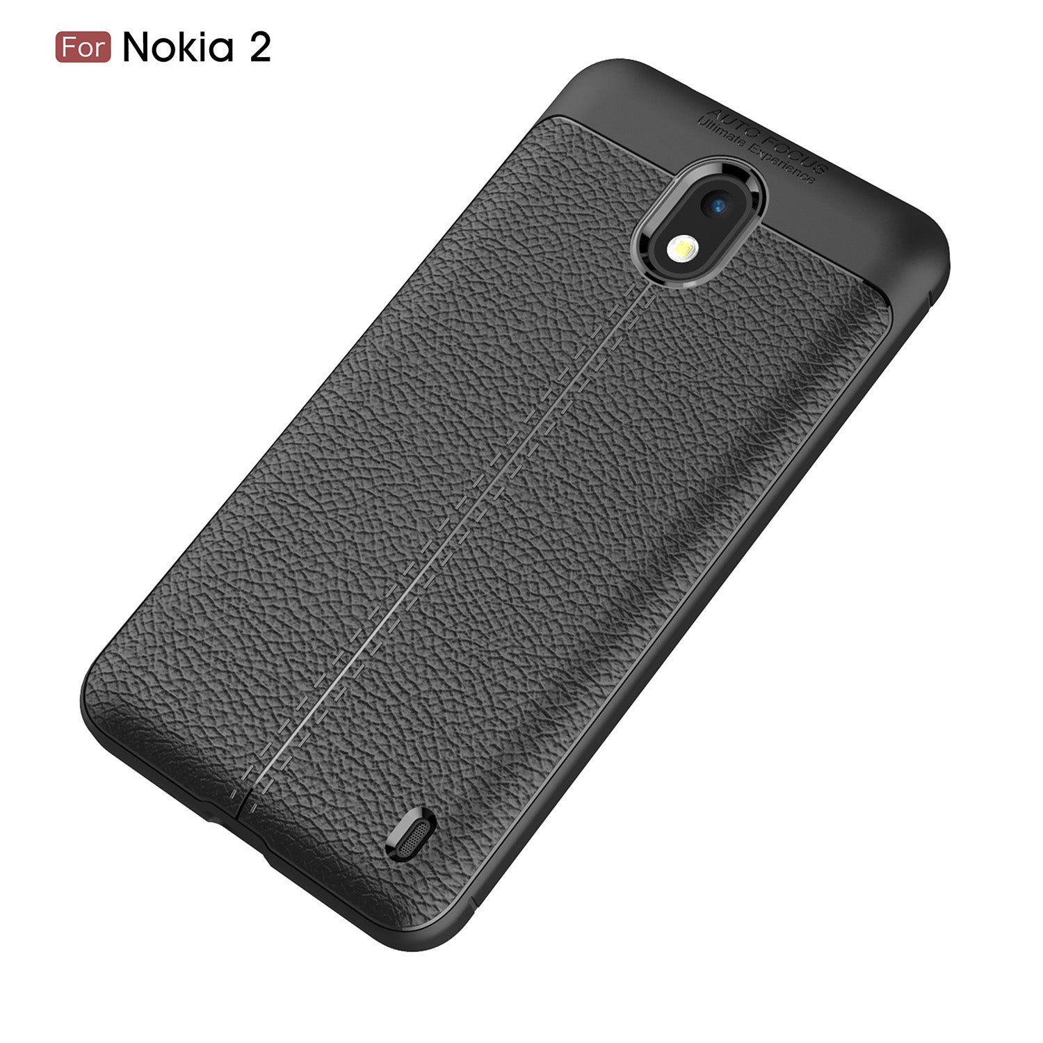 Nokia 2 Leather Texture Case Black