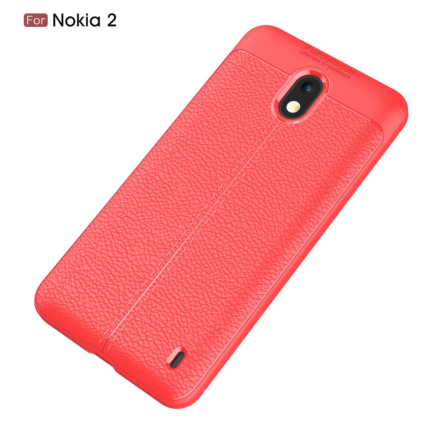 Nokia 2 Leather Texture Case Red